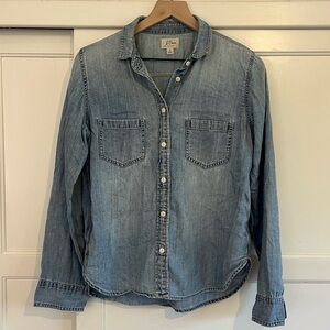 Vintage J. Crew chambray denim shirt